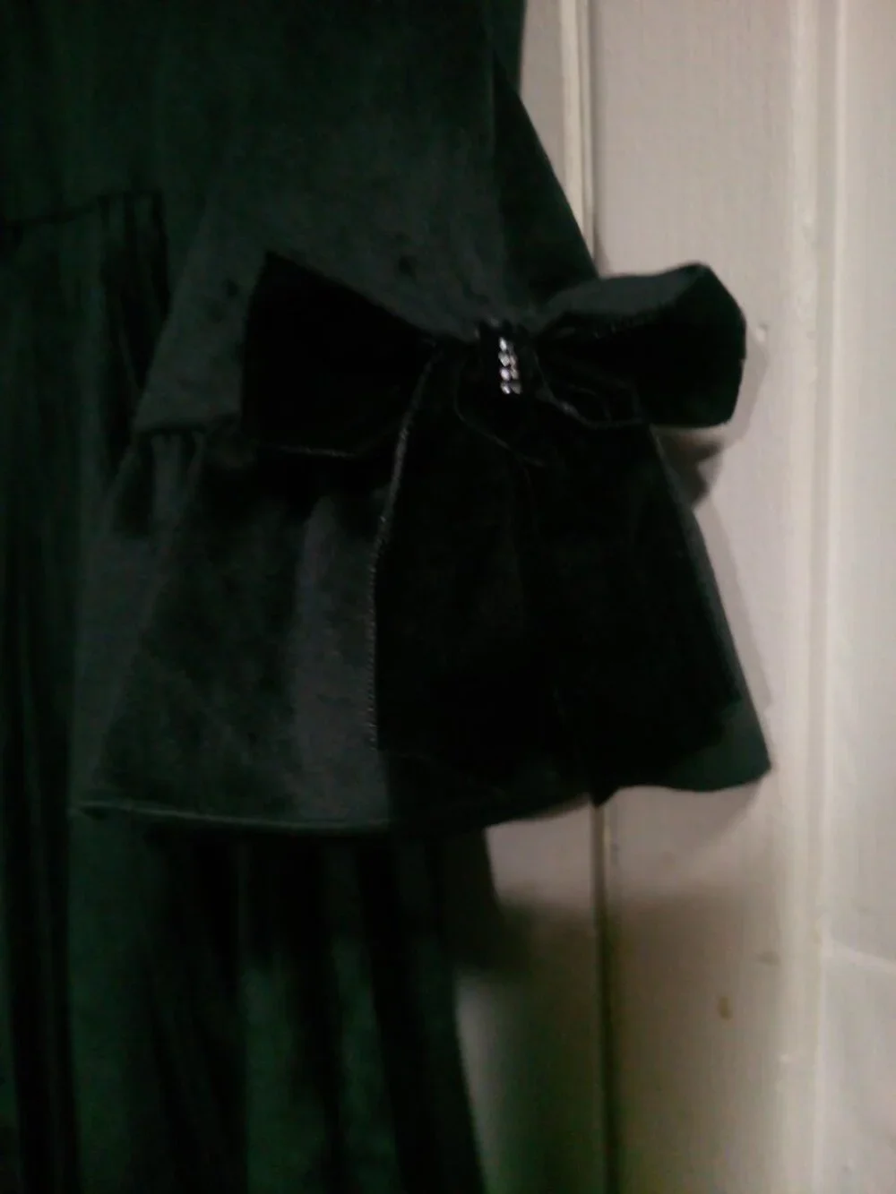 Velour Pleated Color Dress